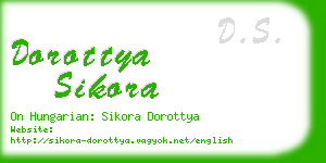 dorottya sikora business card